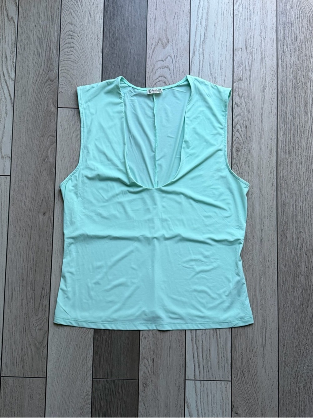 Free People Mint V-Neck Sleeveless Tank XL